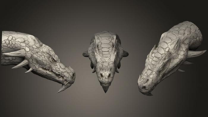 Masks and muzzles of animals (MSKJ_0184) 3D model for CNC machine