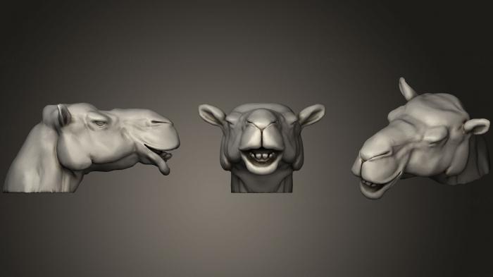 Masks and muzzles of animals (MSKJ_0186) 3D model for CNC machine