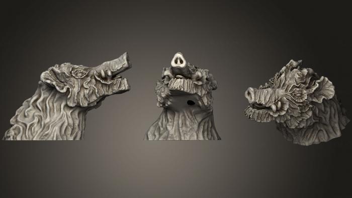 Masks and muzzles of animals (MSKJ_0266) 3D model for CNC machine