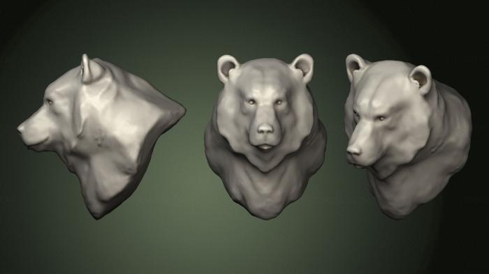 Masks and muzzles of animals (MSKJ_0299) 3D model for CNC machine