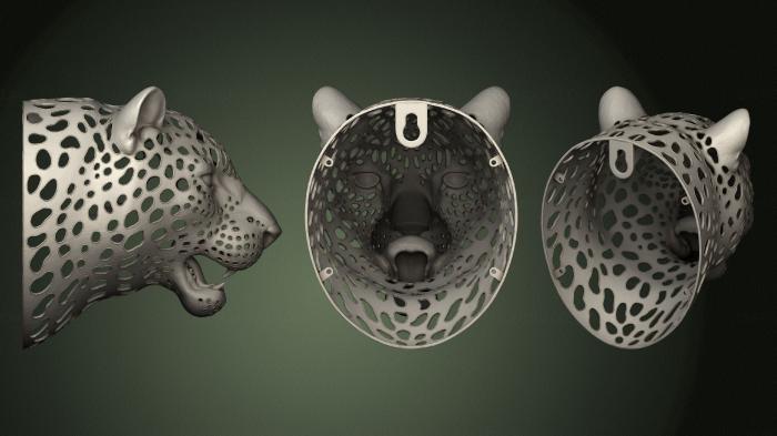 Masks and muzzles of animals (MSKJ_0317) 3D model for CNC machine