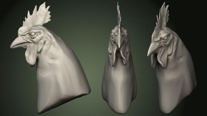Masks and muzzles of animals (MSKJ_0354) 3D model for CNC machine