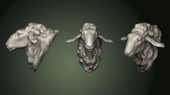 Masks and muzzles of animals (MSKJ_0363) 3D model for CNC machine