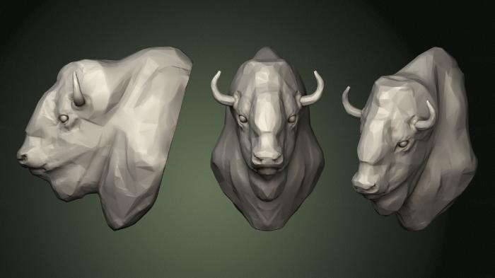 Masks and muzzles of animals (MSKJ_0398) 3D model for CNC machine