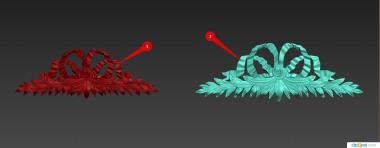 Symmetrycal onlays (NKS_1337) 3D model for CNC machine