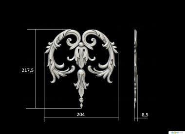 Symmetrycal onlays (NKS_1394) 3D model for CNC machine