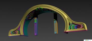 Different (NS_0358) 3D model for CNC machine