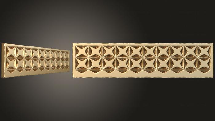 Geometrical panel (PGM_0232) 3D model for CNC machine