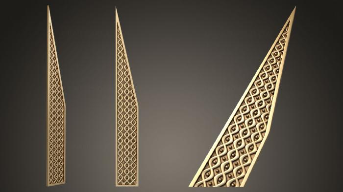 Geometrical panel (PGM_0240) 3D model for CNC machine