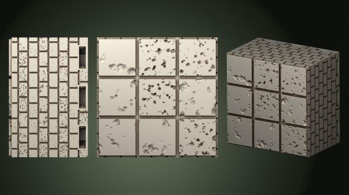 Geometrical panel (PGM_0308) 3D model for CNC machine