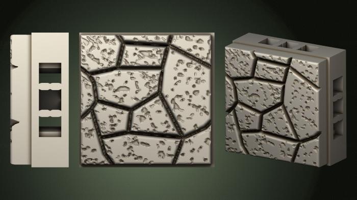 Geometrical panel (PGM_0347) 3D model for CNC machine