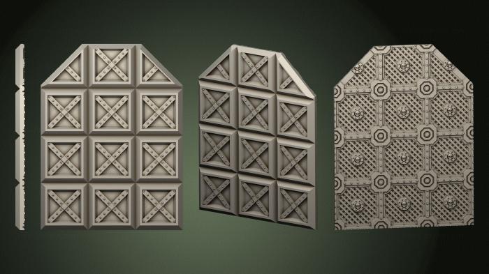 Geometrical panel (PGM_0400) 3D model for CNC machine