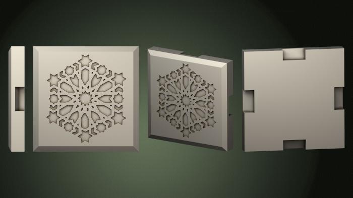 Geometrical panel (PGM_0485) 3D model for CNC machine