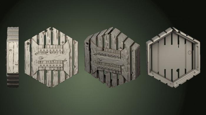 Geometrical panel (PGM_0577) 3D model for CNC machine