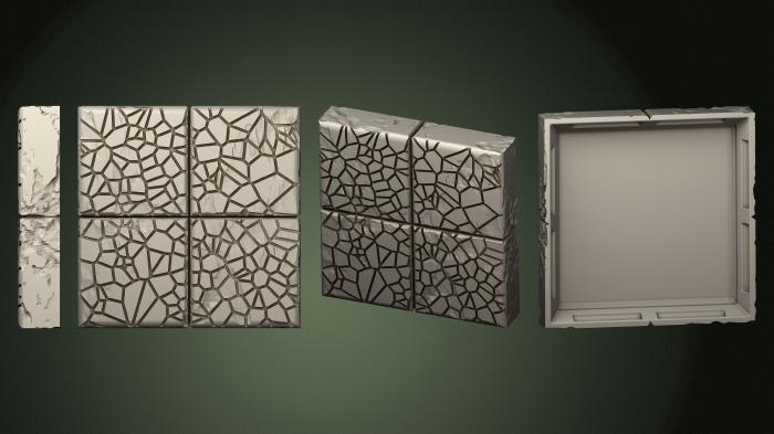 Geometrical panel (PGM_0581) 3D model for CNC machine