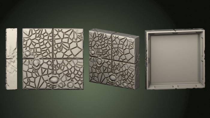 Geometrical panel (PGM_0582) 3D model for CNC machine