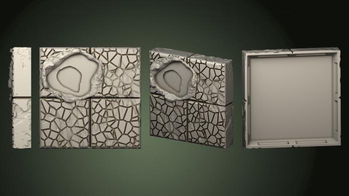 Geometrical panel (PGM_0607) 3D model for CNC machine