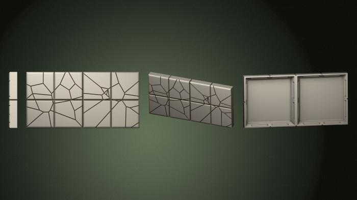 Geometrical panel (PGM_0650) 3D model for CNC machine
