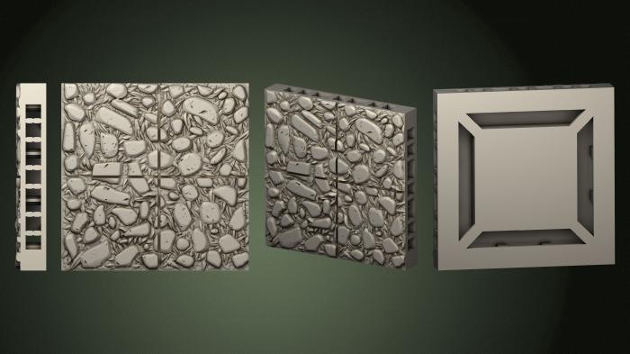 Geometrical panel (PGM_0727) 3D model for CNC machine