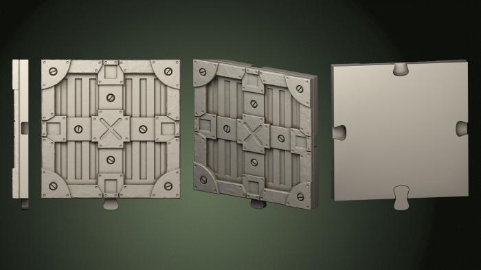 Geometrical panel (PGM_0743) 3D model for CNC machine