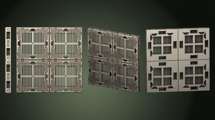 Geometrical panel (PGM_0751) 3D model for CNC machine
