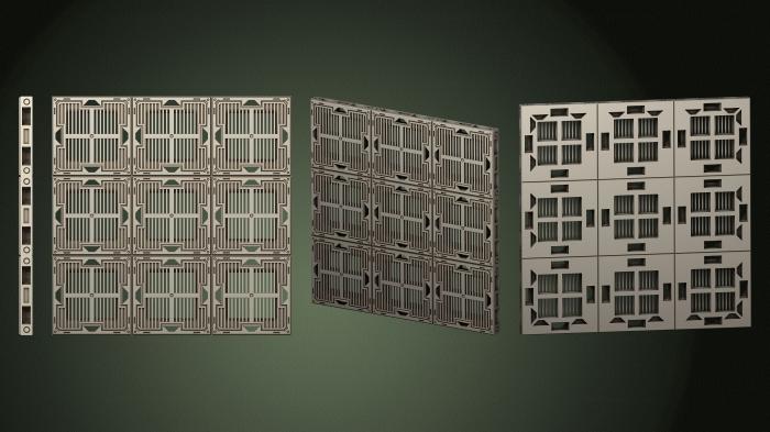 Geometrical panel (PGM_0752) 3D model for CNC machine
