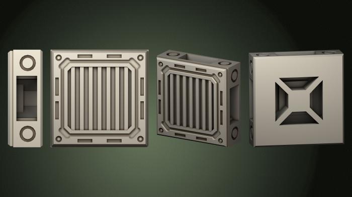 Geometrical panel (PGM_0753) 3D model for CNC machine