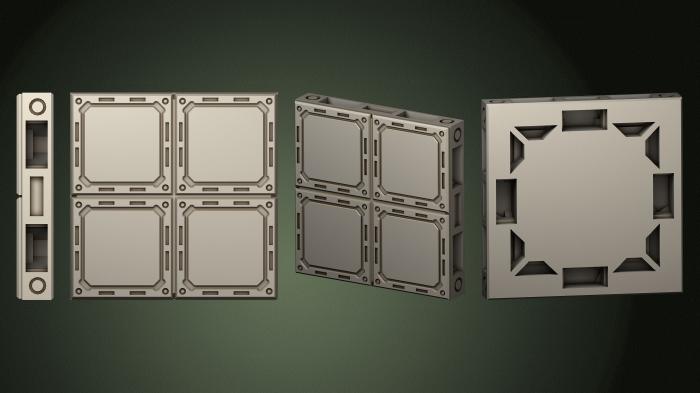 Geometrical panel (PGM_0757) 3D model for CNC machine
