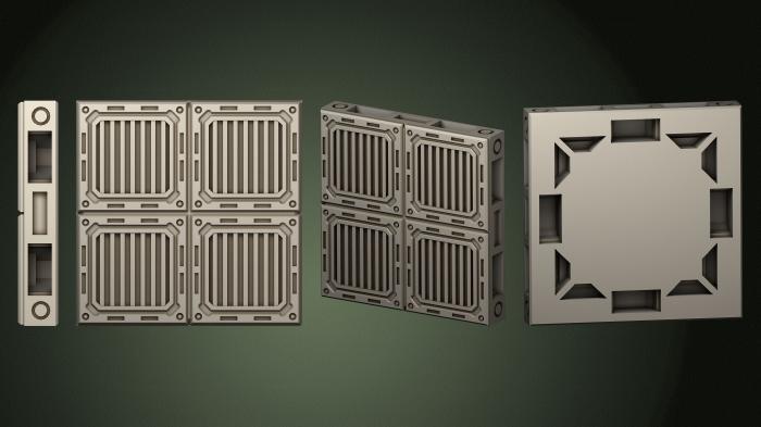 Geometrical panel (PGM_0758) 3D model for CNC machine