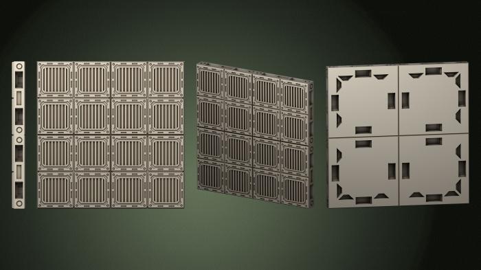 Geometrical panel (PGM_0763) 3D model for CNC machine