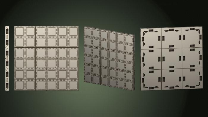 Geometrical panel (PGM_0767) 3D model for CNC machine