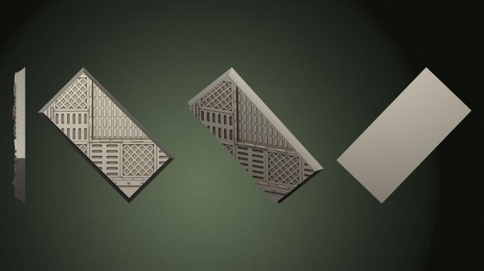 Geometrical panel (PGM_0781) 3D model for CNC machine