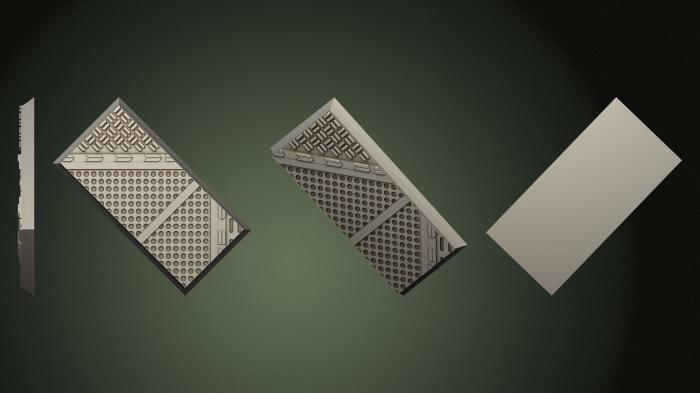 Geometrical panel (PGM_0783) 3D model for CNC machine