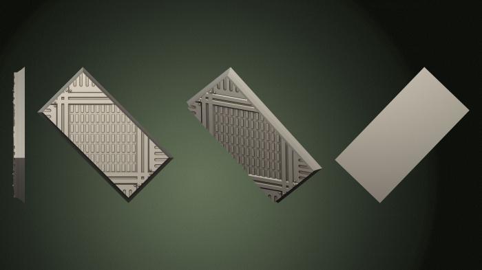 Geometrical panel (PGM_0784) 3D model for CNC machine