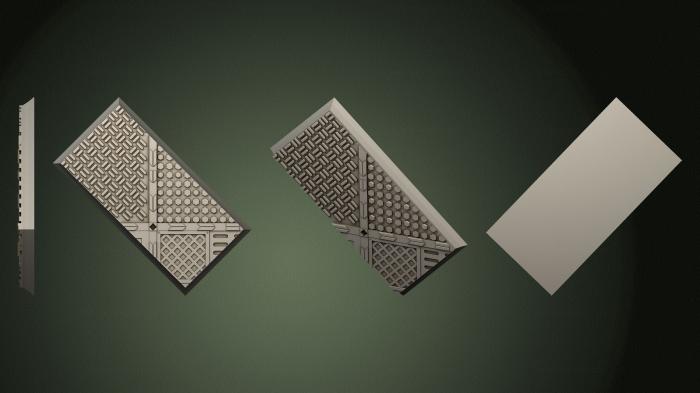 Geometrical panel (PGM_0786) 3D model for CNC machine