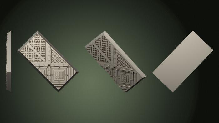 Geometrical panel (PGM_0790) 3D model for CNC machine