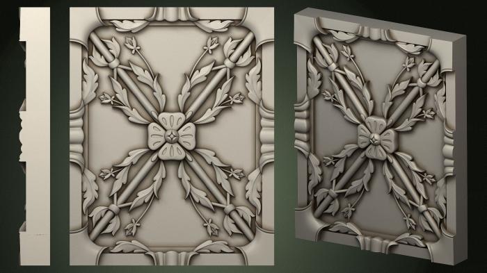 Square panels (PN_0339) 3D model for CNC machine