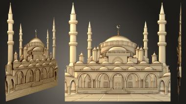 نموذج ثلاثي الأبعاد لآلة CNC لوحة الكنيسة مسجد للوحة