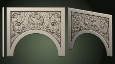 Church panel (PC_0354) 3D model for CNC machine