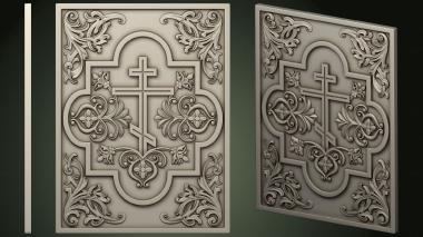 Church panel (PC_0359) 3D model for CNC machine