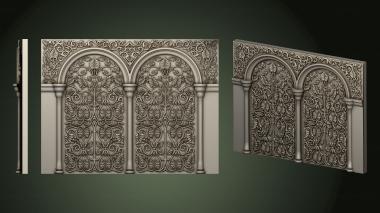 Church panel (PC_0363) 3D model for CNC machine