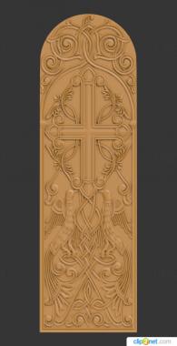 Church panel (PC_0364) 3D model for CNC machine