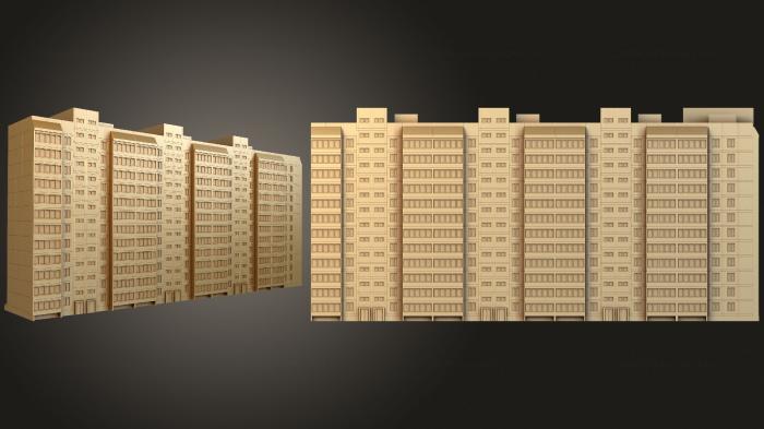نموذج ثلاثي الأبعاد لآلة CNC لوحة مبنى