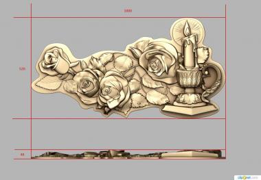 Art panel (PD_0595) 3D model for CNC machine