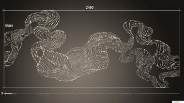 Art panel (PD_0604) 3D model for CNC machine