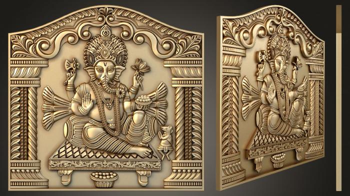 نموذج ثلاثي الأبعاد لآلة CNC لوحة دينية الله الهندي