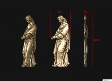 Religious panels (PR_0384) 3D model for CNC machine