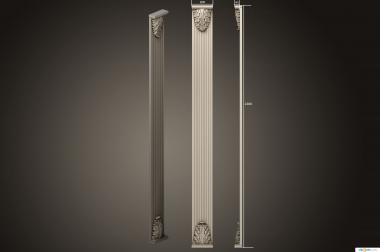 Pilasters (PL_0186) 3D model for CNC machine