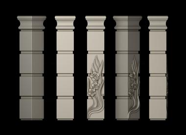 Pilasters (PL_0191) 3D model for CNC machine