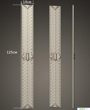 Pilasters (PL_0195) 3D model for CNC machine